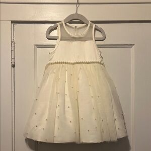 American Princess Ivory Pearl-Accented Dress